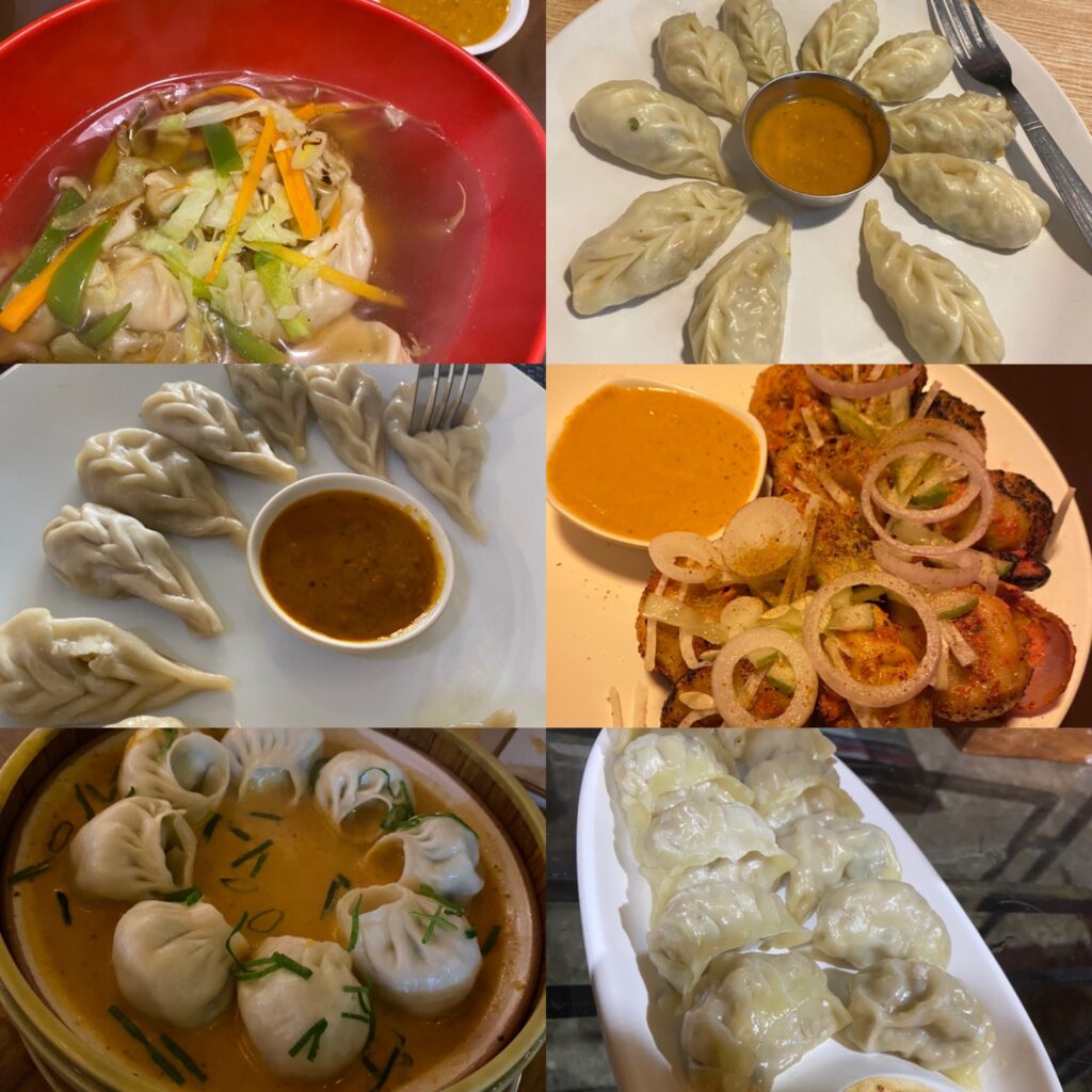 Some of the different types of momos we had while travelling in Nepal.