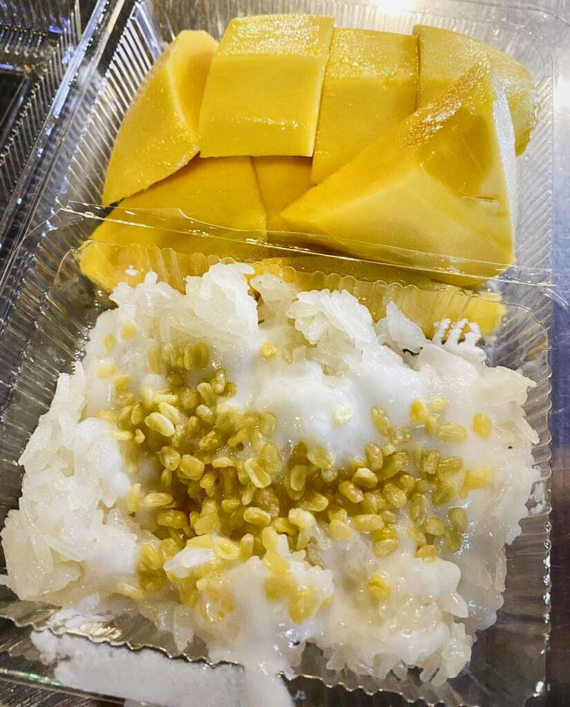 Mango Sticky Rice from Khao San Road, Bangkok, Thailand.